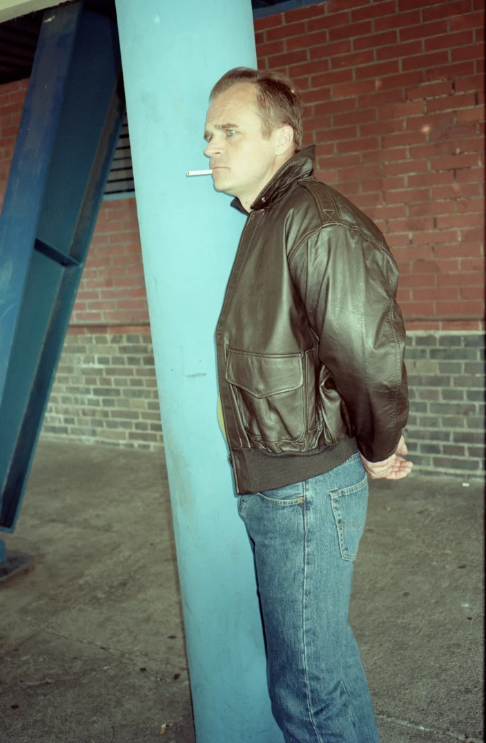 Piotr Rogucki na planie filmu "Jak zostałem gangsterem. Historia prawdziwa"