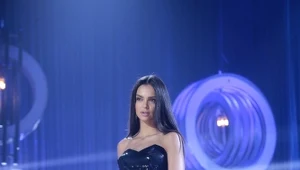 Klaudia El Dursi podczas finału programu "Top Model"