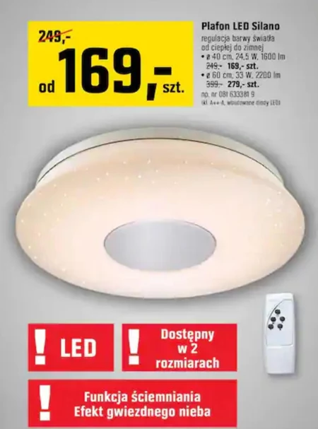 Plafon LED Silano