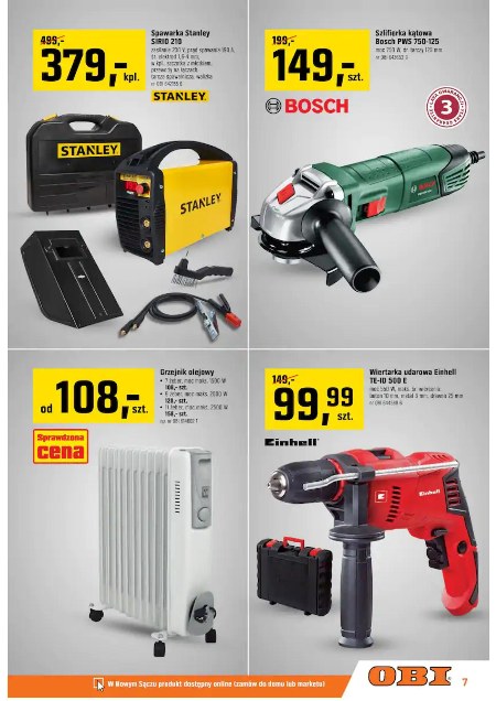 Spawarka Stanley - 24% TANIEJ! - promocja OBI - Ding.pl