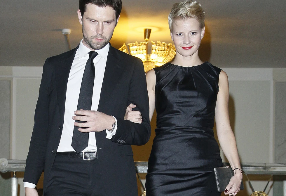 Małgorzata Kożuchowska z mężem