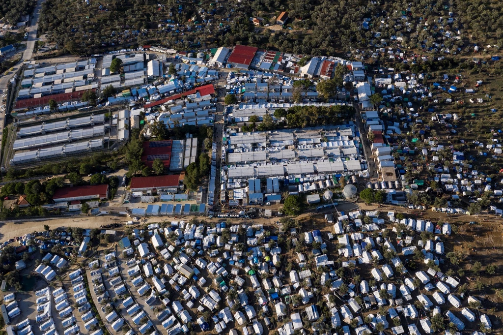 Obóz Moria na wyspie Lesbos, zdj. ilustracyjne Obóz Moria na wyspie Lesbos, zdj. ilustracyjne