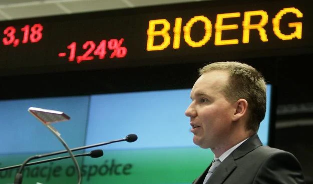 Maciej Błasiak, prezes BioERG w czasie debiutu na NewConnect Maciej Błasiak, prezes BioERG w czasie debiutu na NewConnect