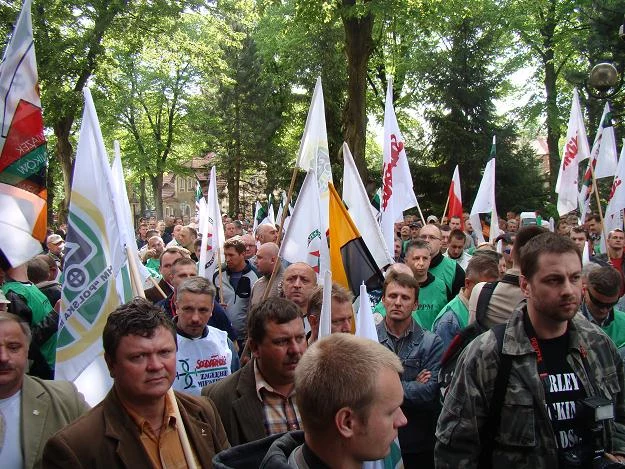 Protestem związkowców w KGHM zajmie się prokuratura