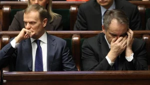 Donald Tusk i Waldemar Pawlak podczas dzisiejszej debaty w Sejmie / fot. R. Pietruszka