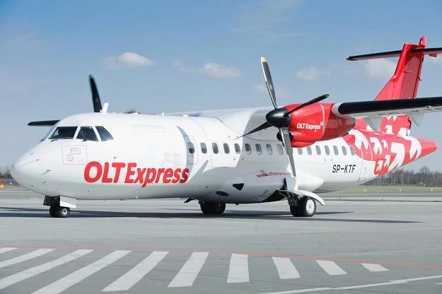 OLT Express, samolot ATR 42-320. Fot. Łukasz Szeląg
