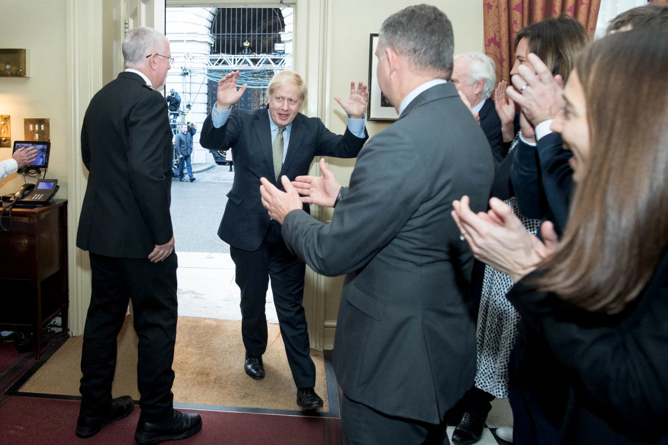 Boris Johnson na Downing Street Boris Johnson na Downing Street