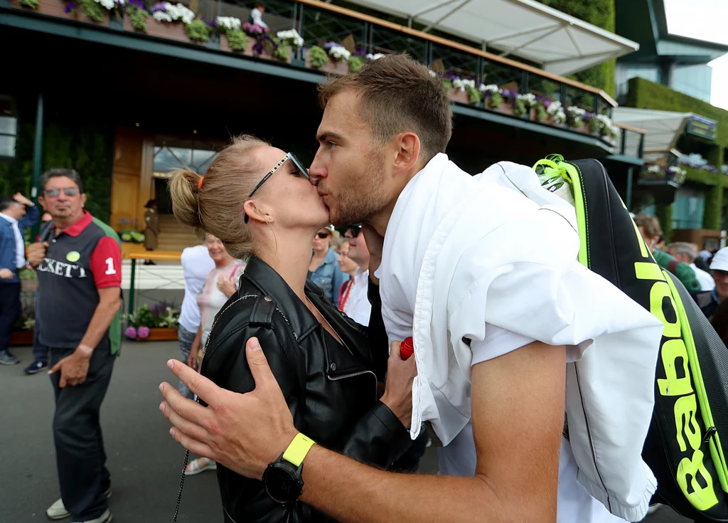 Marta Domachowska i Jerzy Janowicz Marta Domachowska i Jerzy Janowicz