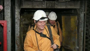 Donald Tusk w KWK Bobrek w Bytomiu, fot. Adrian Slazok