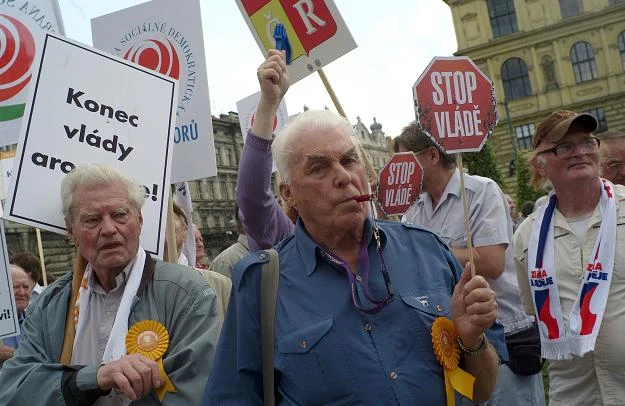 W centrum Pragi protestowało ok. 4 tys. osób