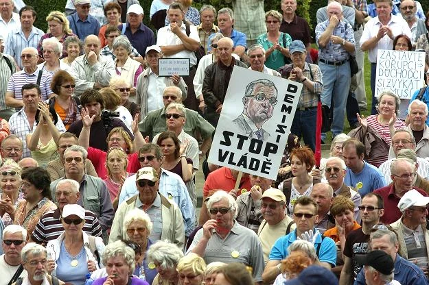W centrum Pragi protestowało ok. 4 tys. osób