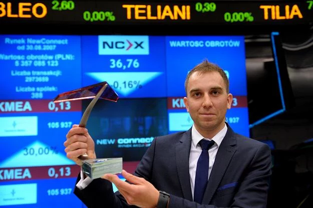 Michał Imiołek, prezes Kancelarii Medius, podczas debiutu na NewConnect