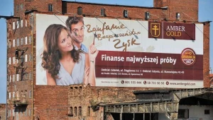 Reklama Amber Gold w Gdańsku. Fot. Wojciech Stróżyk