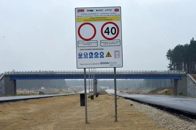 Budowa autostrady A1 w Otłoczynie Budowa autostrady A1 w Otłoczynie