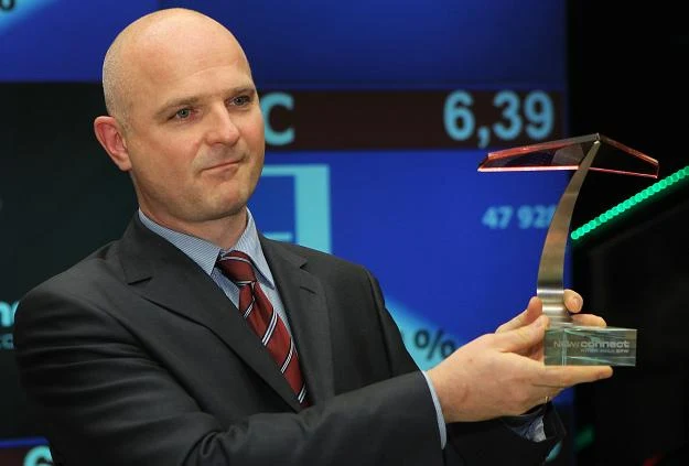 Andrzej Plak, prezes IBC Polska F&P SA, podczas debiutu na NewConnect Andrzej Plak, prezes IBC Polska F&P SA, podczas debiutu na NewConnect