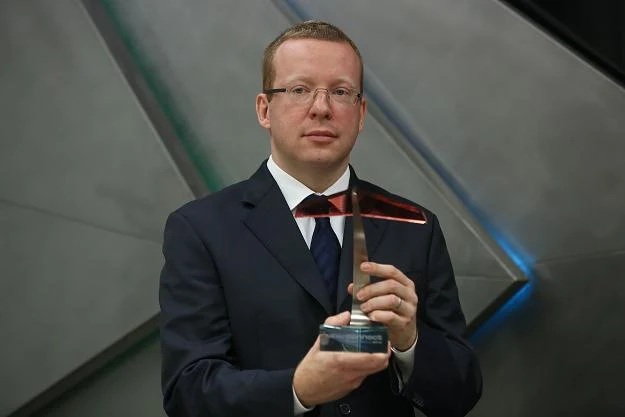 Tomasz Tuora, prezes firmy Orphee, podczas debiutu na NewConnect