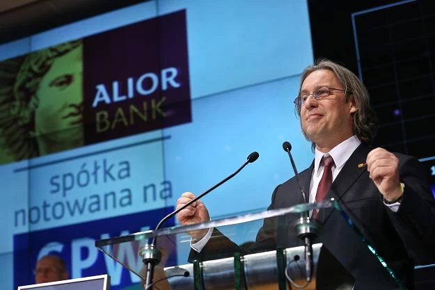 Wojciech Sobieraj, prezes Alior Banku, na debiucie na GPW