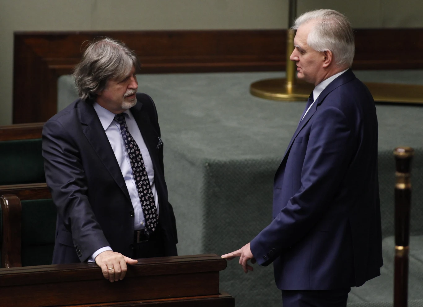Andrzej Sośnierz i wicepremier Jarosław Gowin