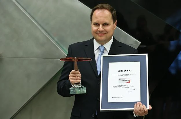 Andrzej Zając, prezes spólki Midven, w czasie debiutu na NewConnect