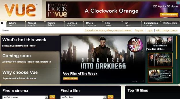 Vue Entertainment - dawniej występował pod nazwą SBC International Cinemas - działa od 2003 r.