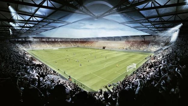 Wizualizacja nowego stadionu Ruchu w Chorzowie-Batorym