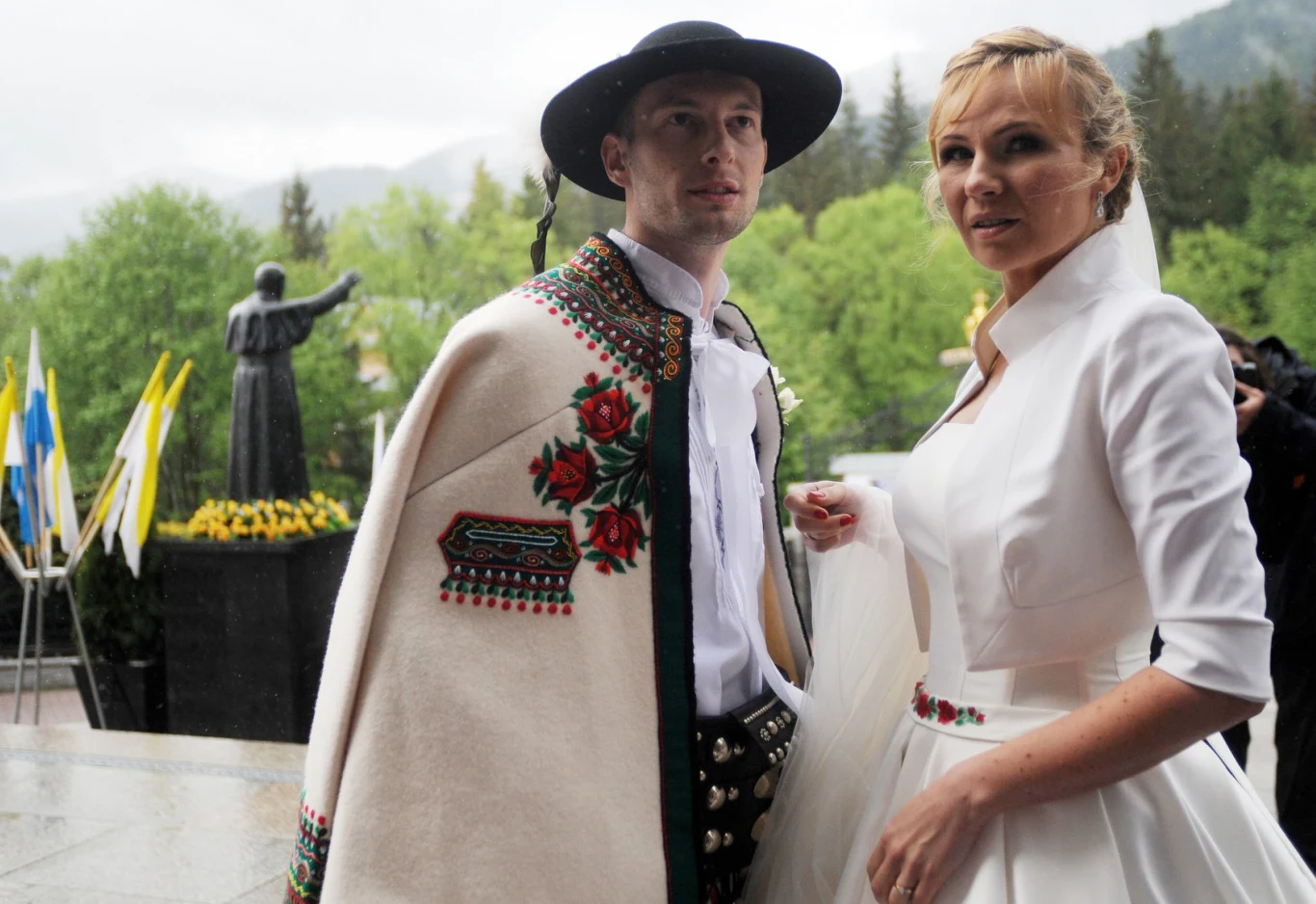 Anna Guzik z mężem Anna Guzik z mężem