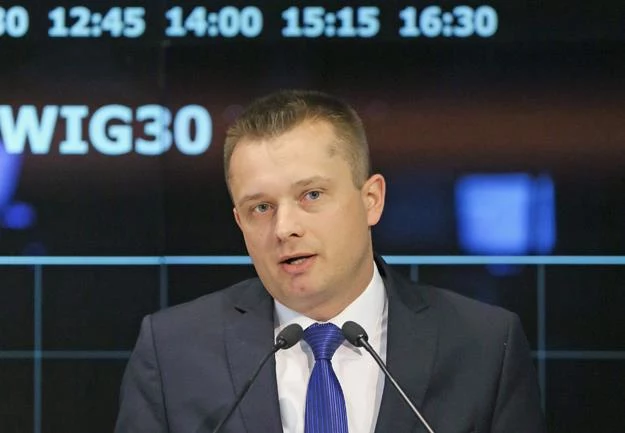 Przemysław Piotrowski, prezes Briju w czasie debiutu na rynku głównym GPW