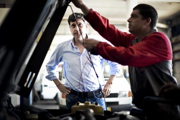 Lucio Machado w swojej firmie