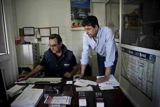 Lucio Machado w swojej firmie