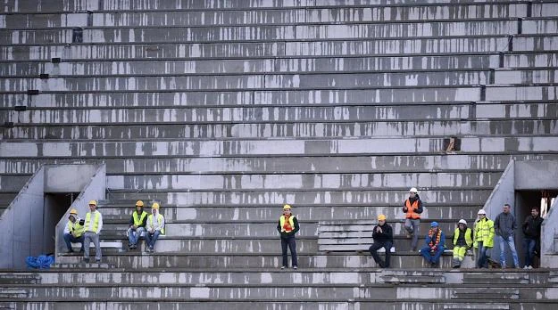 Stadion w Białystoku jeszcze w fazie budowy. Fot. Michał Kosc AGENCJA WSCHÓD Stadion w Białystoku jeszcze w fazie budowy. Fot. Michał Kosc AGENCJA WSCHÓD