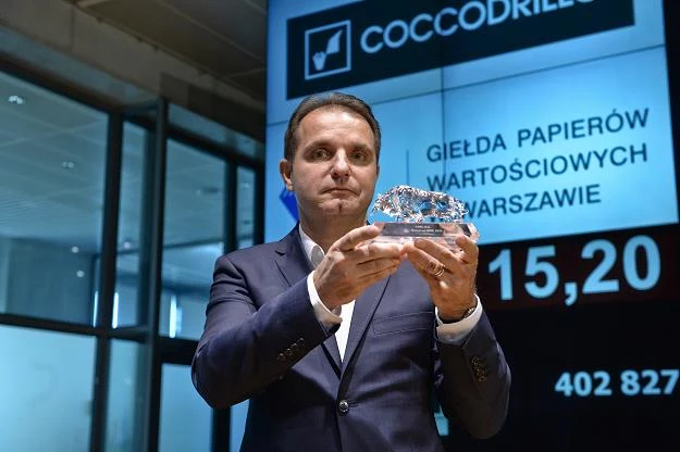 Grzegorz Maliszewski, prezes spółki CDRL, w czasie debiutu na GPW