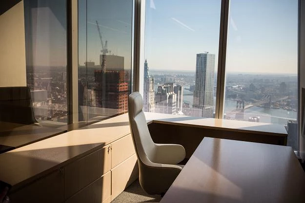 Nowy budynek World Trade Center. Biura w chmurach. Fot. Andrew Burton/Getty Images/AFP