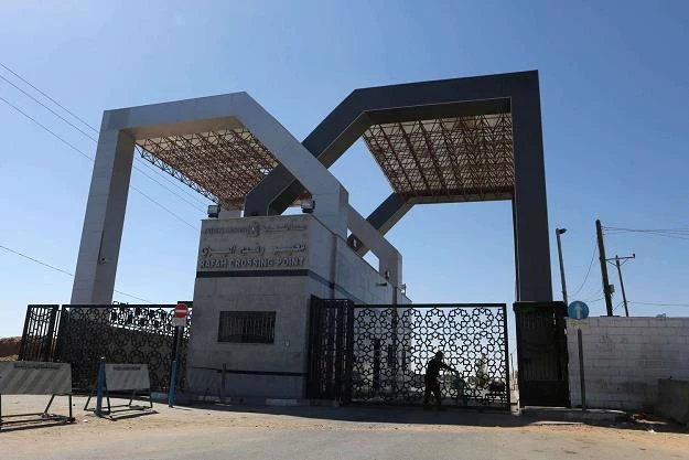 Rafah, granica Egiptu i Autonomii Palestyńskiej