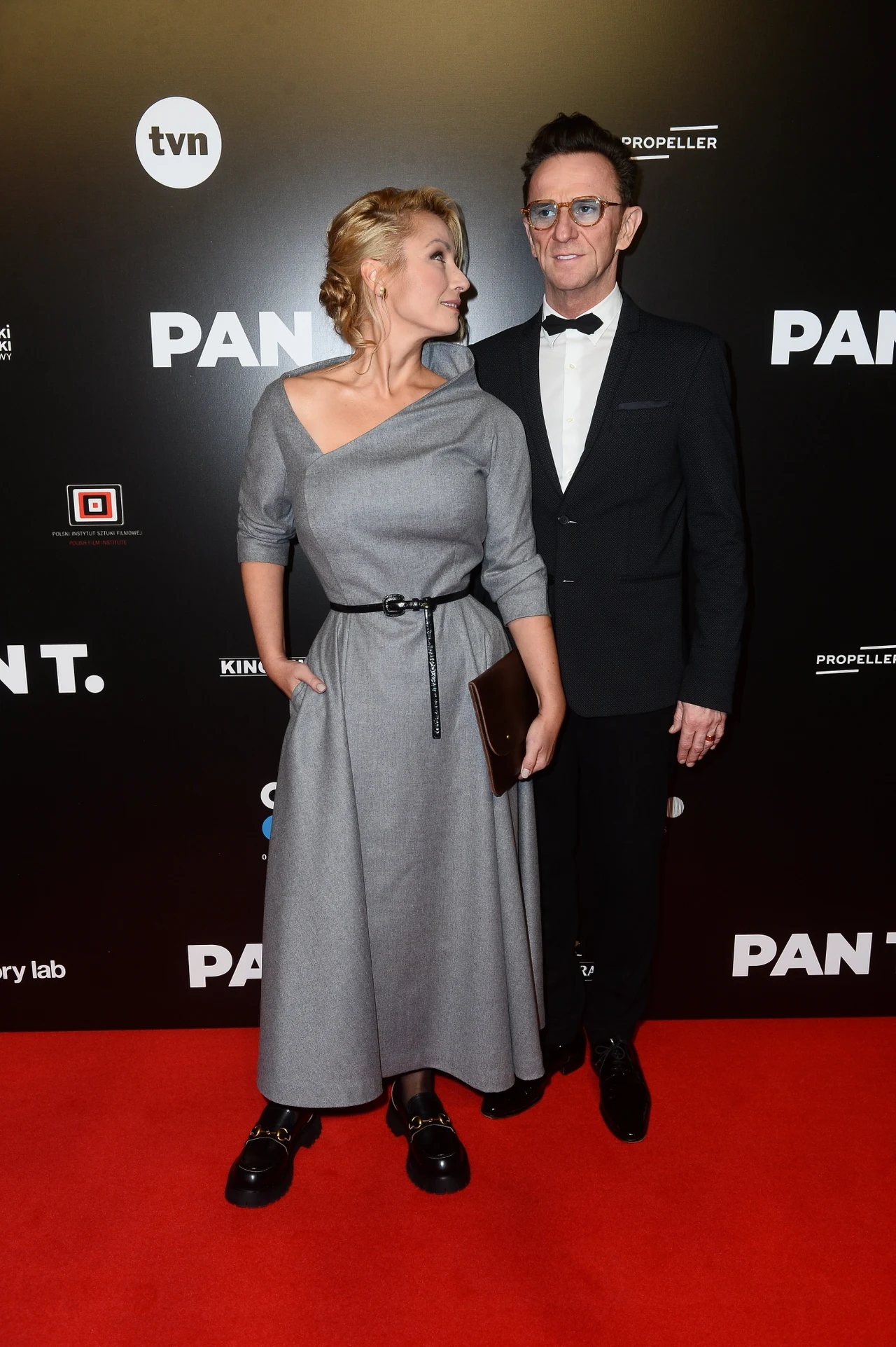Joanna Brodzik i Paweł Wilczak na premierze filmu "Pan T." Joanna Brodzik i Paweł Wilczak na premierze filmu "Pan T."