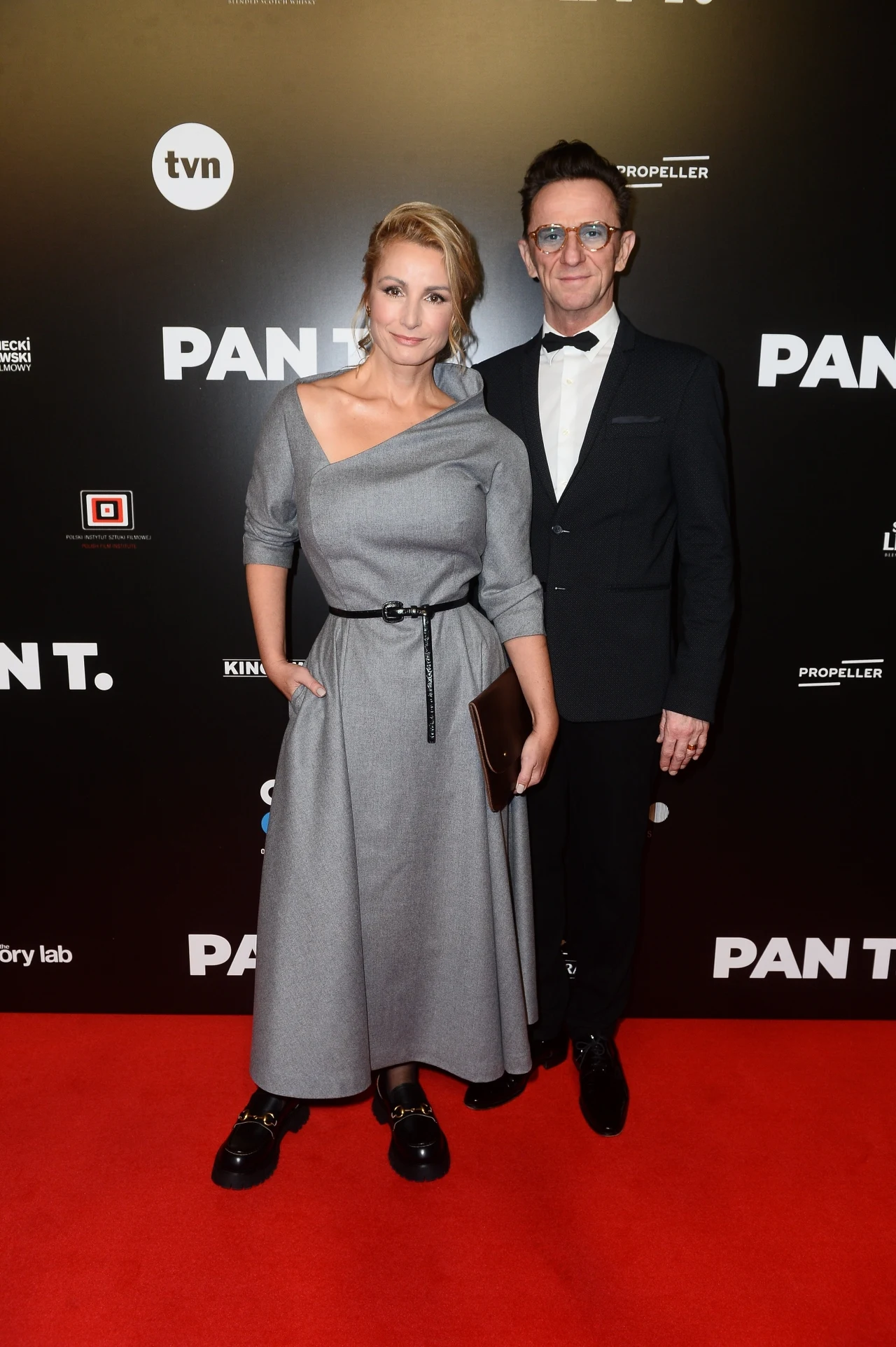 Joanna Brodzik i Paweł Wilczak na premierze filmu "Pan T." Joanna Brodzik i Paweł Wilczak na premierze filmu "Pan T."