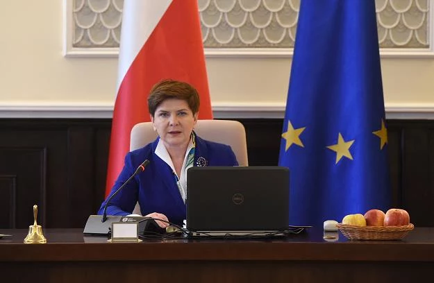 Premier Beata Szydło podczas posiedzenia Rady Ministrów