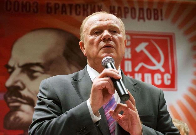 Giennadij Ziuganow, przewodniczący Komunistycznej Partii Federacji Rosyjskiej