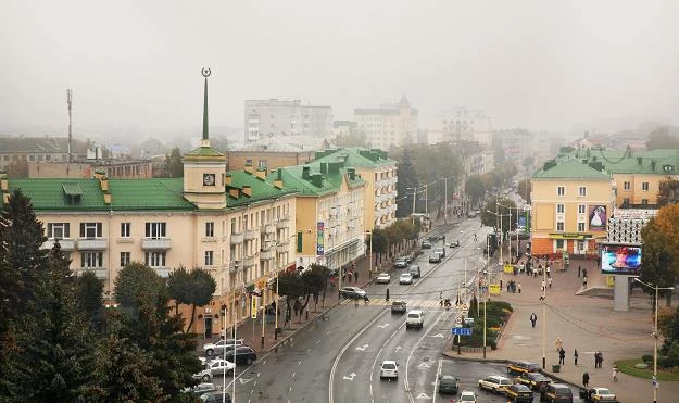 Plac Lenina w Baranowiczach na Białorusi