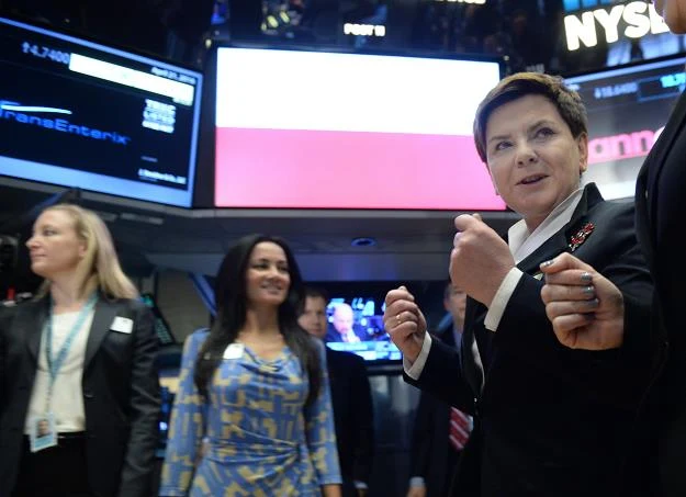 Premier Beata Szydło odwiedziła gmach nowojorskiej giełdy Premier Beata Szydło odwiedziła gmach nowojorskiej giełdy