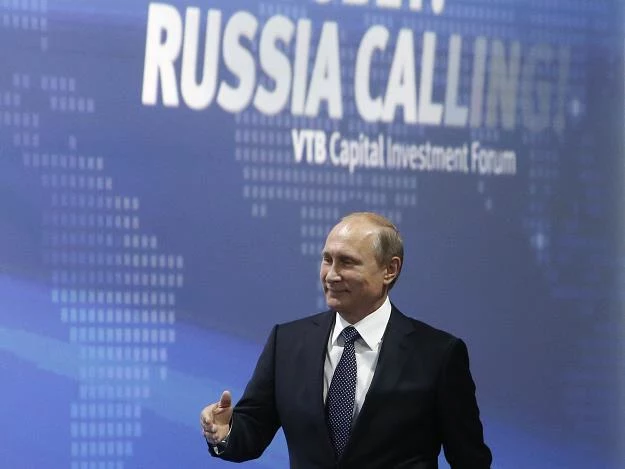 Władimir Putin na konferencji" Rosja wzywa!"