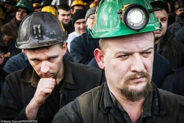 Górnicy z KWK Budryk w Ornontowicach. Fot. Beata Zawrzel