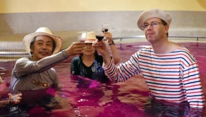 Kąpiel na na wyspie Honsiu