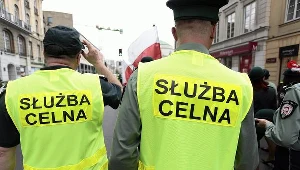 Protesty celników w Warszawie. Fot. Dawid Zuchowicz
