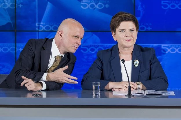 Paweł Szałamacha i Beata Szydło. Fot. Andrzej Iwańczuk