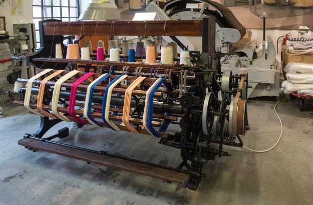 Odrestaurowany motak w Muzeum Włókiennictwa w Łodz