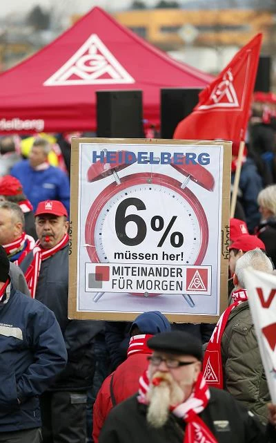 Strajk IG Metall w Wiesloch