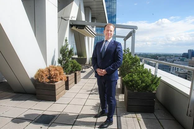 Paweł Surówka, prezes PZU. Fot. PIOTR GRZYBOWSKI