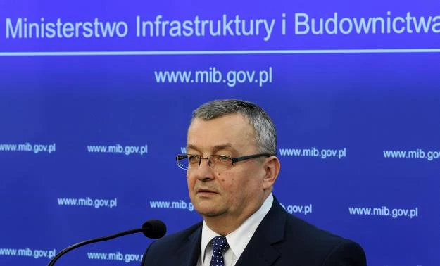 Andrzej Adamczyk, minister infrastruktury. Fot. Sławomir Kamiński