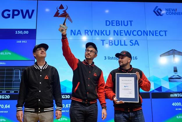 Kierownictwo T-Bull w czasie debiutu na NewConnect