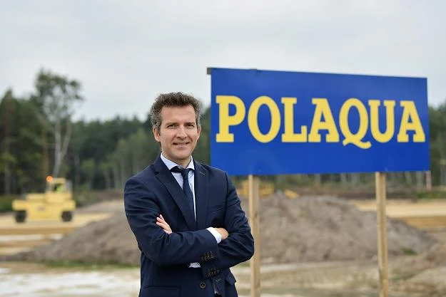 Prezes Polaqua Servando Sierra Marti na placu budowy